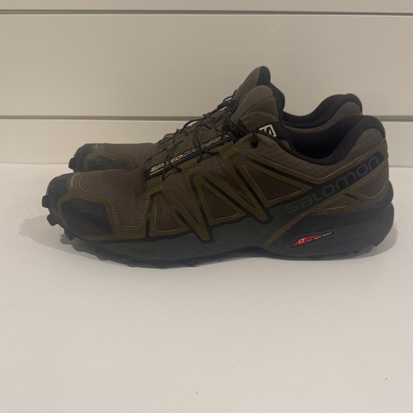 Salomon Men's Athletic Shoes - Dark Green and Black - Picture 4 of 8